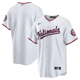 mens nike white washington nationals alternate replica team